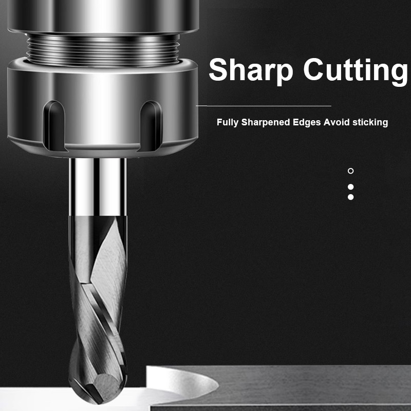 SHAZAM HRC55 2-Flute Ball End  - End Mill Set recension och pris