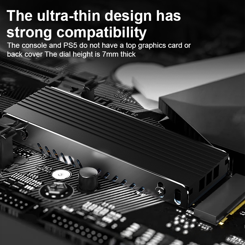 M.2 SSD Heatsink M2 2280 Solid - Aluminium Extrusion recension och pris