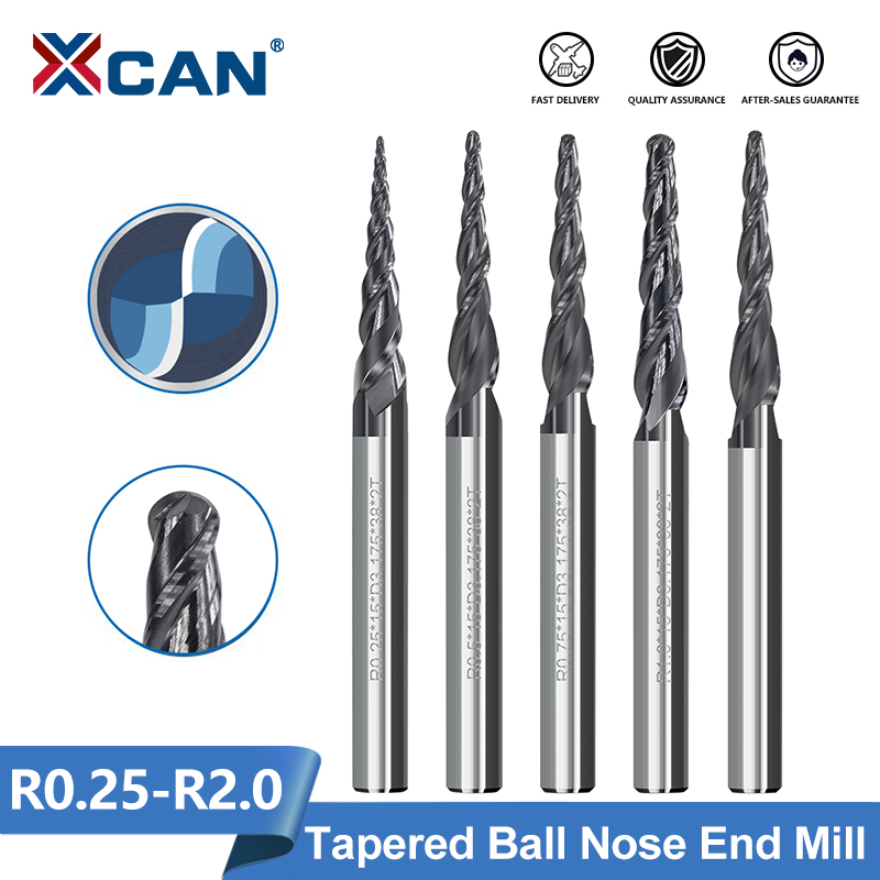 XCAN Milling Cutter 2 Flute Ba - End Mill Set recension och pris