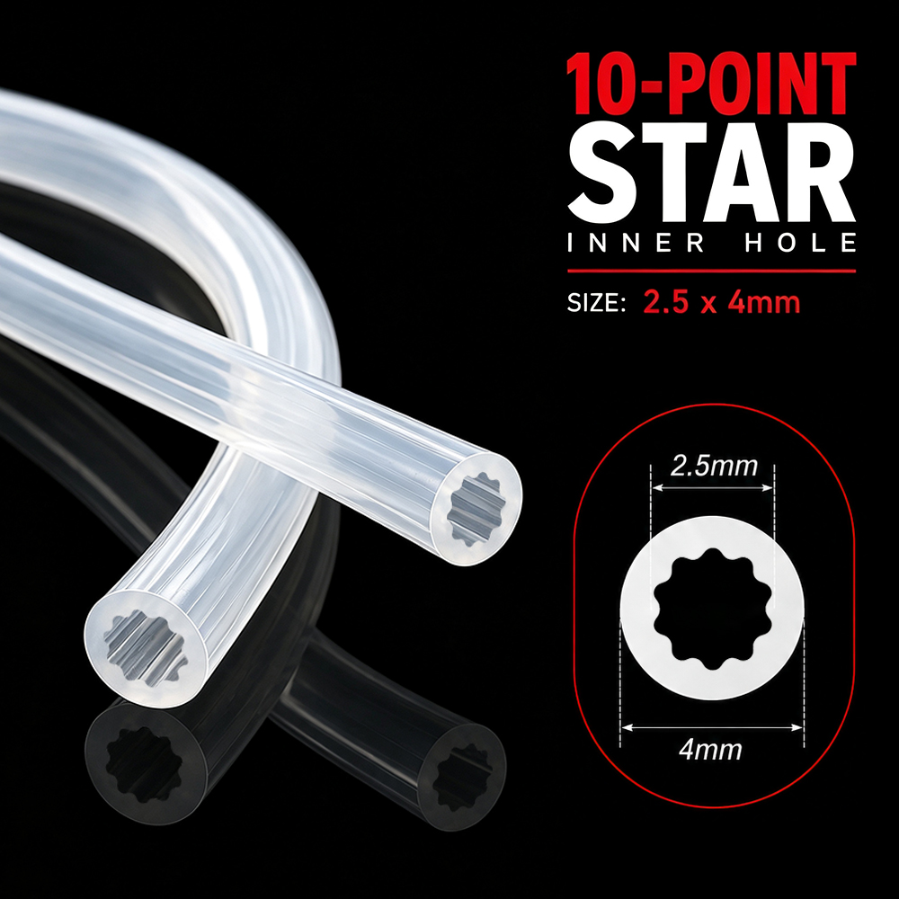 Star Shaped PTFE Tube Multicol - Aluminium Profile 2020 recension och pris