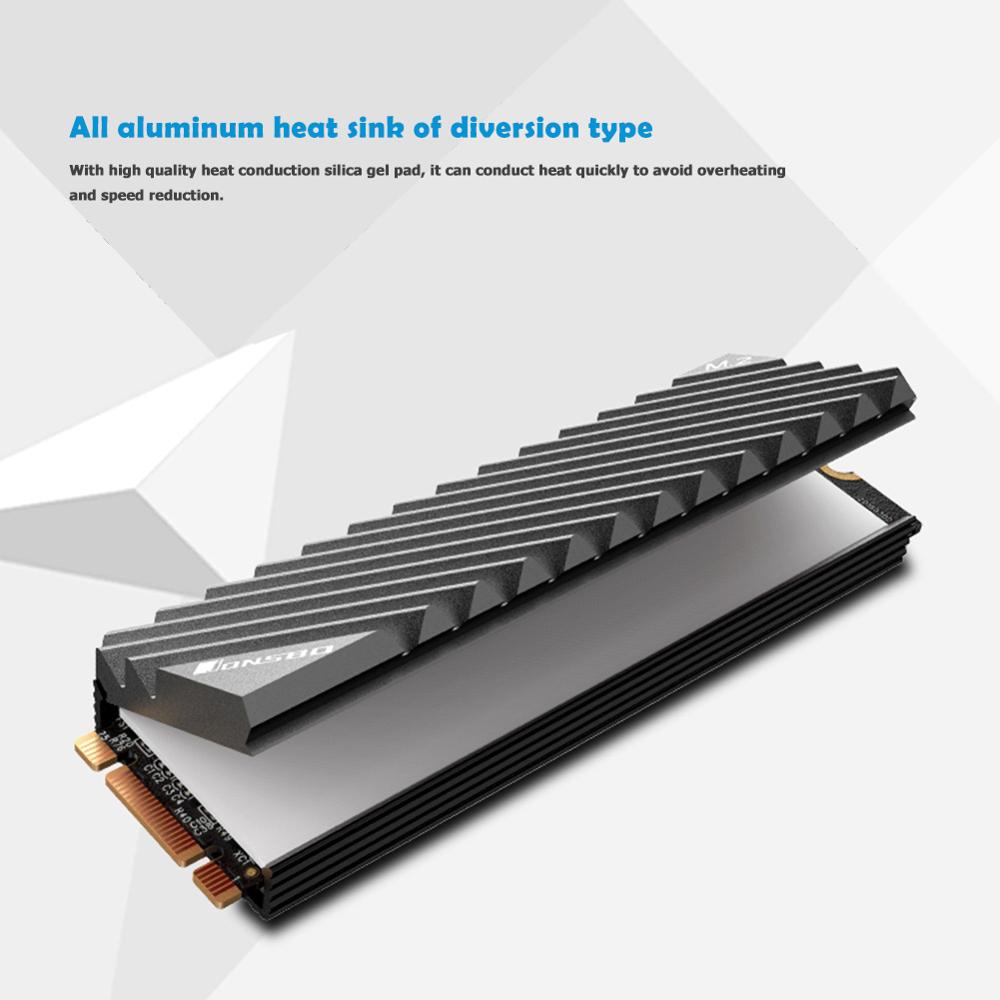 Jonsbo M2 2280 SSD Aluminum He - Aluminium Extrusion recension och pris