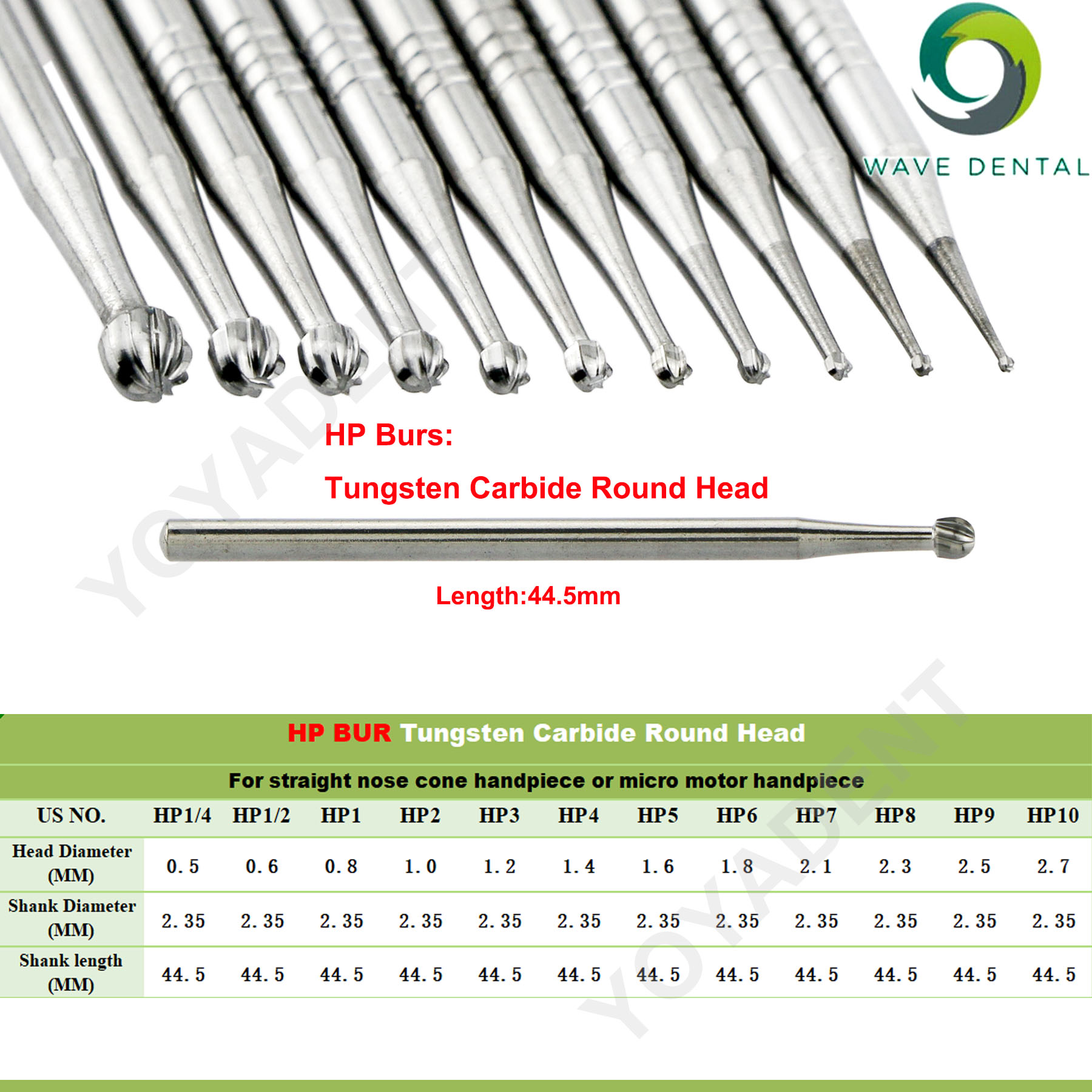 WAVE Dental Burs Tungsten Carb - Carbide End Mill recension och pris