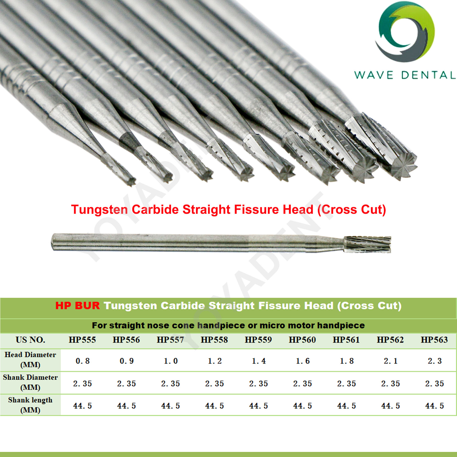 WAVE Dental Burs Tungsten Carb - Carbide End Mill recension och pris