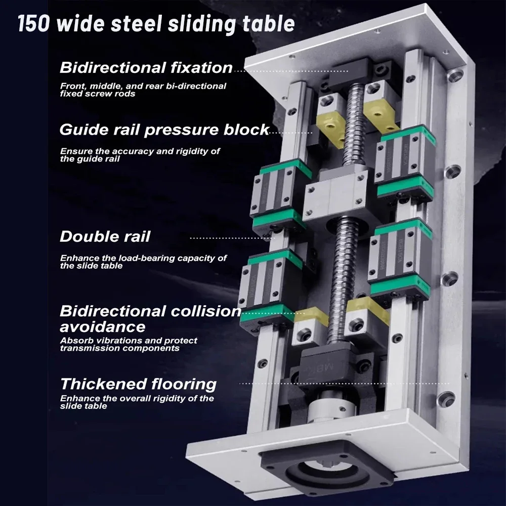150MM Heavy Duty Steel Sliding - Ball Screw recension och pris