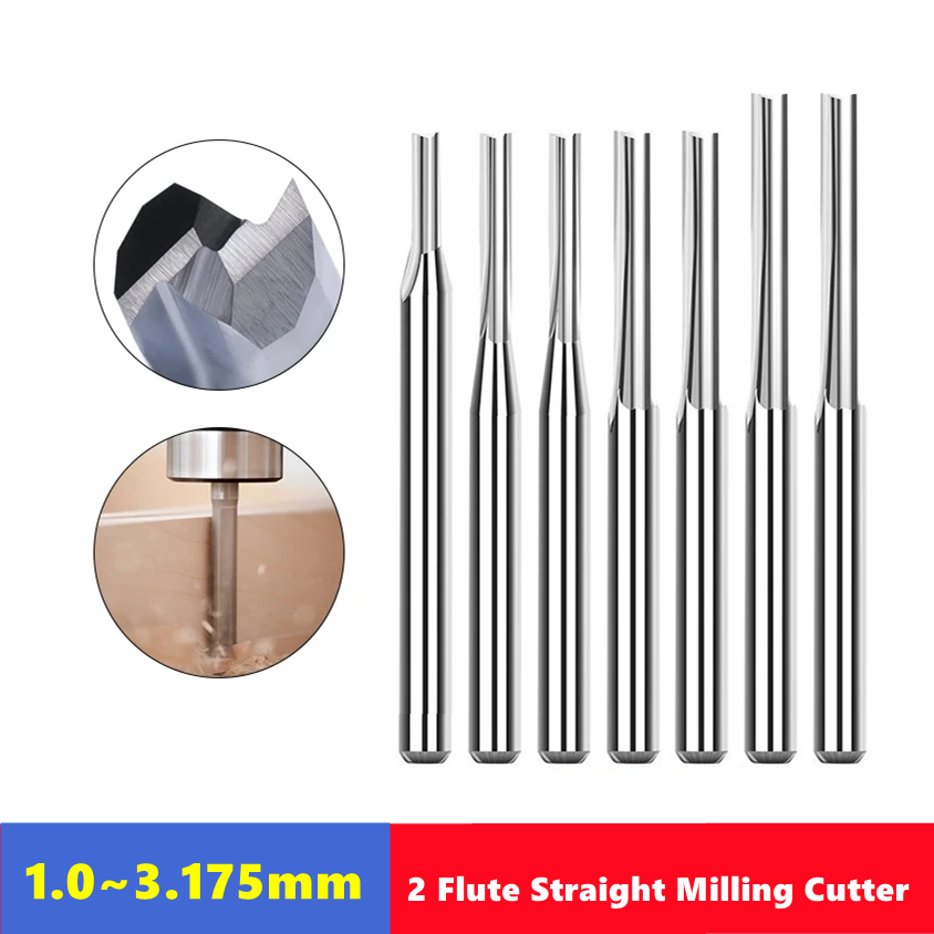 10pcs Carbide End Mill  3.175m - End Mill Set recension och pris