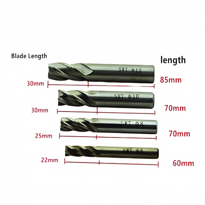 4Pcs Carbide End Mill Set HSS  - End Mill Set recension och pris