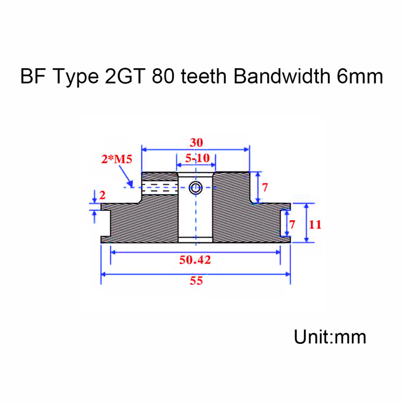 KUFAN 4:1 2GT Timing Belt Pull - Gt2 Belt recension och pris